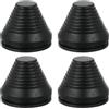 QUARKZMAN 4pz Guarnizione a Forma di Torre 2(50mm Diametro Interno Nero | Occhielli Gomma Guarnizioni Tappi Firewall Tappetto, per Fori per Cavi Elettrici Spina Idraulica, Gomma