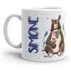 Paolo Chiari Tazza in Ceramica Caffè e Tè, Personalizzata con Nome, Idea Regalo Compleanno per Amici e Familiari, Certificata per Alimenti, Adatta al Microonde, Made in Italy (Simone)