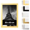 Estancia Cornice Portafoto in Plastica Color Rovere 20x30 cm - Cornice 20 x 30 con Vetro Acrilico Infrangibile - Moderna per Pareti e Tavoli