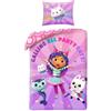 Halantex Gabby Casa Bambole Copripiumino Singolo 140x200 + Federa Calling Party Cats