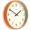 Jones Clocks® Studio orologio | Orologio a parete moderno rotondo | 30cm | Arancione | Numeri facili da leggere | Design versatile per cucina, soggiorno o ufficio
