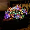 ENLACE Catena luminosa a fiori, 6 m, 40 LED, con fiori di ciliegio, funzionamento a batteria, 2 modalità, scintille e luce fissa, catena luminosa colorata per giardino, matrimonio, interno, esterno
