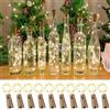 LEECOCO Catena luminosa a LED per bottiglie 2m, 20 LED, catena luminosa con tappo di bottiglia per Natale, festa e matrimonio - Luci decorative per bottiglie, bicchieri e decorazioni (10 pezzi bianco