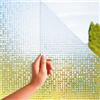 MARAPON Pellicola per Vetri Finestre Mosaico 0,60x2 m Adesione Statica Senza Colla Vetrofania Decorativa a Mosaico per Privacy e Protezione UV per Bagno e Ufficio