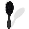 INSPUTOL Spazzola per capelli con setole di cinghiale - Pennello paddle con setole naturali per donne, Pettine portatile per styling liscio (Nero)