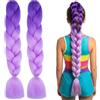 HTTDSLF Extension per Treccine Africane, Extension Treccine, Dreadlock Parrucca, Capelli per Treccine Africane, Fibra Sintetica Treccia di Scatola Crochet Twist Braiding Hair