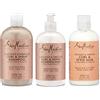 Shea Moisture - Trio per capelli ricci, include shampoo Curl & Shine, Balsamo Curl & Shine, Style Milk Curl & Shine