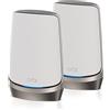 NETGEAR Orbi WiFi 6E (RBKE962), WiFi 6 Mesh Router + 1 Satelliti, Copre 400 m2, 200 Dispositivi, Velocità Fino a 10.8 Gbps, Bianco