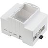 Waveshare for Raspberry Pi 4 Case, DIN Rail ABS Case for Raspberry Pi 4 model B, Large Inner Space, Compatible with Raspbeery Pi Expansion Board PoE HAT (D), RS485 CAN HAT, 2-CH RS485 HAT, PI-FAN-3007