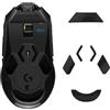 kwmobile Set Piedini di Ricambio per Mouse Compatibile con Logitech G903 Mouse - Gommini nero - per Maggiore Controllo e Scorrevolezza