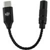 Linsoul Kiwi Ears AD1 Adattatore DAC per Cuffie da Type-C a 3,5mm Femmina,Dongle USB C a Aux IEM con Chip KT02H20,Alta Risoluzione 32bit/384kHz,Standard CTIA per Phone/Laptop iOS/Windows (Nero)