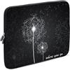 SIDORENKO 11-11.6 Pollici Manicotto per Laptop - Borsa per Laptop in Neoprene Compatibile con MacBook/Chromebook, 42 Disegni tra Cui Scegliere, Nero