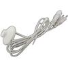 PB-Versand Prolunga Cavo Con Interruttore 100 cm/1 Metro - Spina Euro Cavo di Alimentazione Con Interruttore a Pedale - Colore: Bianco
