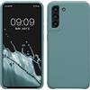 kwmobile Cover per Samsung Galaxy S21 FE Custodia - Back Case per Smartphone in Silicone TPU - Protezione Gommata - artic night