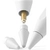 Ringke HB Tips (3 Pezzi) Compatibile con Punte Apple Pencil, Punte Lisce e Resistenti con Sensibilità alla Pressione e Rilevamento Dell'inclinazione - Light Gray