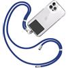 TBOC Cordino Catenella Laccio Strap Porta Cover [Blu Elettrico] con Toppa di Fissaggio [Nero] per Telefono Cellulare da Collo - Tracolla Catenina con cordini Accessori Telefoni Universale Laccetti
