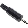 Keple Spina Da 2,5 Mm, Mono Con Scarico Della Trazione - Jack Di Riparazione Con Impugnatura In Plastica TS 2 Poli Maschio A Saldare Connettore Per Cavi Audio Fai-da-te - Confezione Da 5