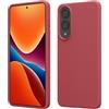 kwmobile Cover per Samsung Galaxy S25 Edge Custodia - Back Case per Smartphone in Silicone TPU - Protezione Gommata - rosa scuro