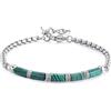 S'Agapõ Bracciale Uomo in Acciaio e Pietre Naturali | Collezione Riot - SRT28