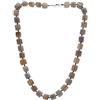 Treasure Bay TreasureBay, Collana da donna con perline in pietra naturale da 12 mm, Agata, agata,