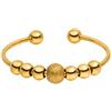 Purelei Anxiety Balance Ring - Anello regolabile con sfera di bilanciamento e elementi mobili, in acciaio inox placcato oro 14 K, placcato oro rosa 18 carati o argento, impermeabile, Acciaio