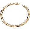 Old English Jewellers Bracciale da uomo RO in oro giallo 9 kt su argento, 21,6 cm, 8.5 inch, Argento