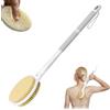elzle Spazzola Schiena Doccia, 44cm Spazzola per Lavare la Schiena Manico Lungo,Spazzola per Bagno Doppia Faccia, Corpo Bagnato e Asciutto Setole Morbide per Donne, Uomini e Anziani