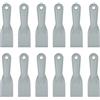 sourcing map 12 raschietti per stucco da 5 cm, in plastica flessibile, usa e getta, strumento per la pulizia della vernice, per spackling, rattoppatura e riparazione della pittura, grigio