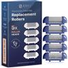 Essy Lima Per Piedi Ricariche - Set Di 5 Rulli Di Ricambio Con Trame Fine, Media e Grossolana, Rullo Ricariche Compatibile Per Rimozione Della Pelle Dura, L'Esfoliazione e La Cura Dei Piedi (Blu)