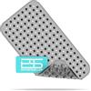 Brandsseller - Tappetino per Vasca da Bagno 70x38cm Anti Slip con Ventosa Trasparente/Grigio