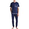 United Colors of Benetton 30964F00G Pantalone del Pigiama, Blu, L Uomo