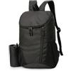 flintronic 15L Zaino Pieghevole Ultraleggero, Portatile Borsa Sportiva Da Esterno, Impermeabile Zaino Da Trekking, Multitasche Borsa Da Viaggio Per Alpinismo, Ciclismo e Sport All'aperto-Nero