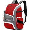 TAIHOYIN Borsa da baseball per adulti e ragazzi, zaino da baseball per baseball, softball, tball, borsa per mazze con scomparto per laptop, scomparto per scarpe impermeabile e porta guanti, portatile