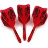 CUESOUL ROST Dartpfeile Personalizzato Integrato Schäfte Shaft And Darts Flight Medium, Set di 3 Pezzi Dragon Pattern (CSAK-5JL4)