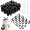 ACOMTUO 15 pezzi Tappetino Repellente per Gatti 15 X 20cm,Dissuasore per Gatti con 12 Ancoraggio a Forma di U,Plastica Dissuasori per Gatti,Picchi Rete Anti Gatto per Esterni, Giardino
