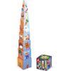 Janod - La mia Prima Piramide - Temi educativi: Animali, Frutta, Numeri, Stagioni - Giocattolo educativo - 10 cubi da impilare - Sviluppa destrezza e immaginazione - dai 12 Mesi