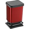 TRESICE FRANCE Rotho Paso - Pattumiera a pedale, 20 l, colore: Rosso