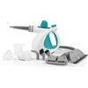 Beldray BEL0701TQN Detergente a vapore portatile 10-in-1, perfetto per tappezzeria, Piastrelle per bagno, specchi e finestre, scopa a vapore detersivo, Uccide efficacemente i batteri, Turchese, 1000W