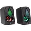 WHITE SHARK Altoparlanti White Shark Gaming Speakers RGB/USB Nero