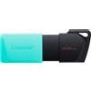 Kingston Pen Drive 256GB Kingston USB3.2 Gen1 Data Traveler Exodia Nero/Turchese [SGKIN3256DTXM01]