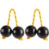LiebeWH 2Pcs Kashaka Strumento Kashaka Shaker African Ritmica Palla Regolabile Ritmica Africana Shaker Palla Nero per Intrattenere