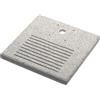 Base Quadrata 40x40x4 cm per Fontane con Ghiera Grande in Cemento Belfer 42/BSE/7 Grigio