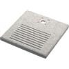 Base Quadrata 40x40x4 cm per Fontane con Ghiera Piccola in Cemento Belfer 42/BSE/8 Grigio