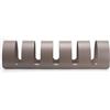 Rastelliera Portabici 5 Posti in Ferro 90x30x23 cm Belfer Bike Rack 42/PB Tortora
