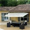 WERKA PRO Telo ombreggiante Traforato Beige 120 g/m2 3 x 3m
