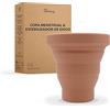 Bamboozy Sterilizzatore per Coppette e Dischi Mestruali - Riutilizzabile, Senza BPA, Sostanze Chimiche e Plastica - Include Spazzolina - Adatto a Tutte le Dimensioni di Coppette e Dischi