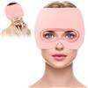 EUBSWA Maschera rinfrescante, berretto in rilievo, cappello in gel per il raffreddamento, cuscinetti refrigeranti per alleviare emicrania, occhi gonfi, nervosismo (rosa)