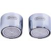 Cornat Aeratore M22 x 1 IG - risparmio d'acqua fino al 70% - con guarnizione - adatto per rubinetti comuni - argento - in ottone/aeratore/ugello miscelatore/TECWS504