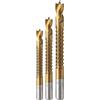 Högert Technik HÖGERT HT6D336 - Punta per trapano per trapano, colore: Oro/Grigio, Ø 5,0 mm, 73 mm/43 mm, Ø 6,0 mm, 84 mm/54 mm, Ø 8,0 mm, 92 mm/62 mm