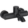KLUDI BOZZ, rubinetto per vasca e doccia (386913976), miscelatore monocomando, montaggio a parete, nero opaco, cambio automatico vasca/doccia, 20 l/min